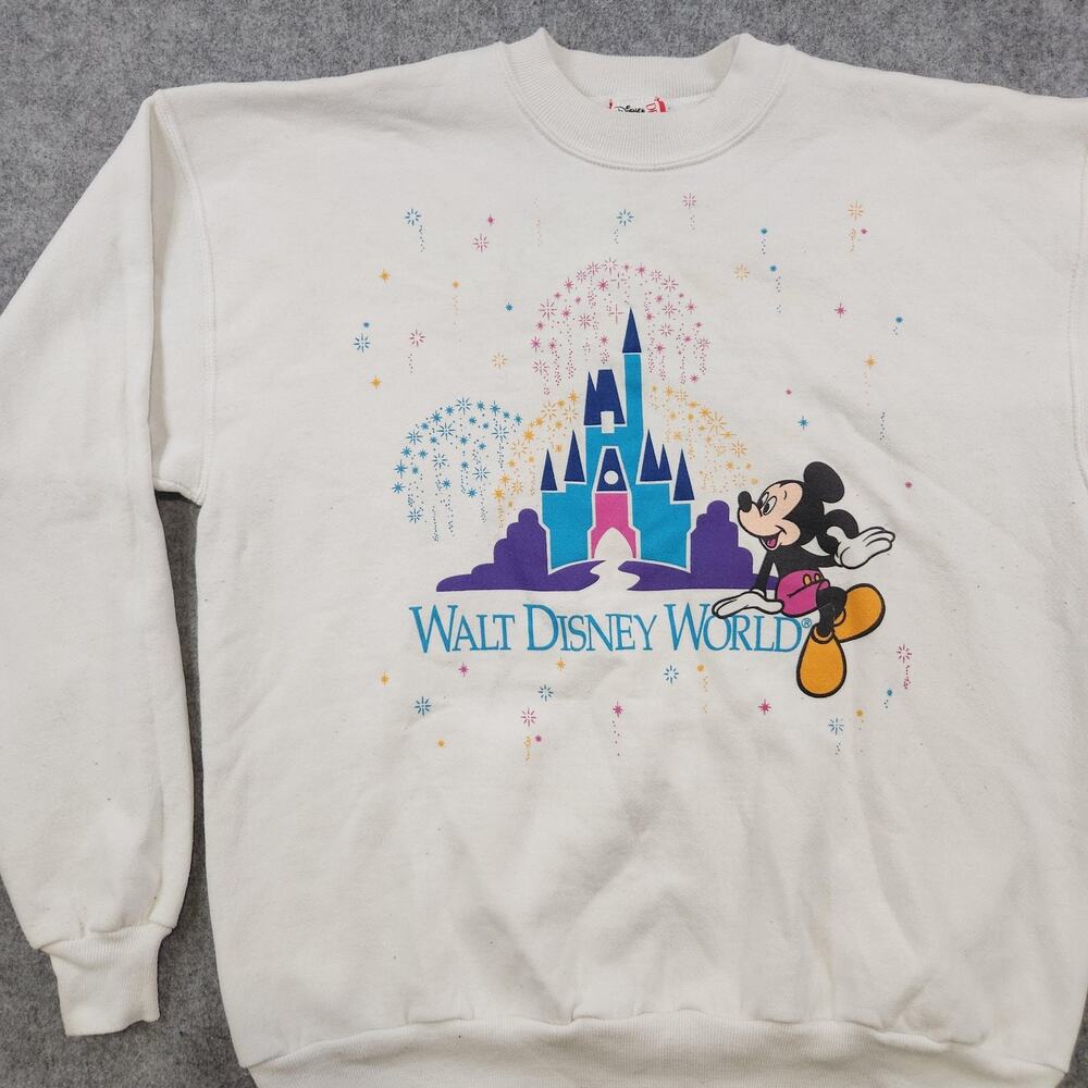 VTG Walt‎ Disney World Sweatshirt Mens XL Mickey Mouse Crewneck Pullover 90s USA - Picture 2 of 15
